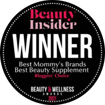 Beauty Insider Winner — Best Mommy's Brands & Best Beauty Supplement, Bloggers' Choice Beauty & Wellness Awards 2021